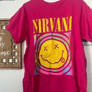 Nirvana Pink womens T-Shirt
